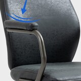 thumbnail of Cadeira de escritório Pocatello Industrial Loft Estilo antigo preto antigo