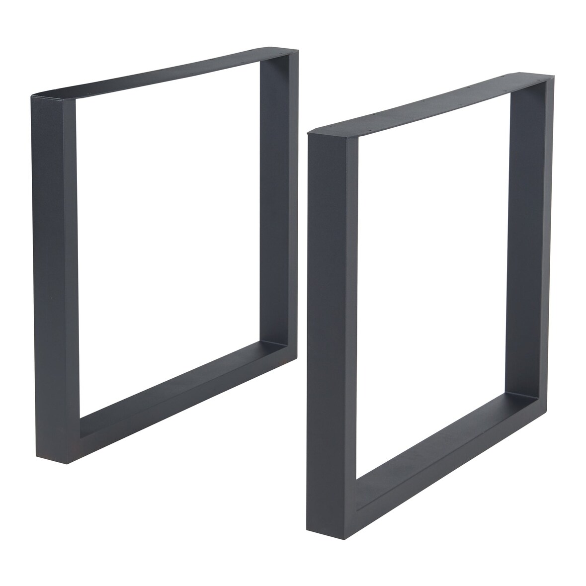 Helloshop26 - 2er-Set Tischbeine moderne Möbel originelles Design DIY Stahl 72 x 80 cm schwarz 03_0009683