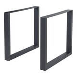thumbnail of Helloshop26 - 2er-Set Tischbeine moderne Möbel originelles Design DIY Stahl 72 x 80 cm schwarz 03_0009683