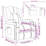 thumbnail of vidaXL Massagesessel Anthrazit Kunstleder