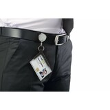 thumbnail of DURABLE Boîte 10 Porte-badges DELUXE PRO pour 1 carte avec enrouleur chromé rétractable - L85 x H54 mm