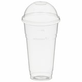 thumbnail of 50x BIO Trinkbecher 500ml mit Domdeckel ohne Loch aus Biokunststoff (PLA)
