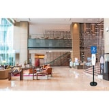 thumbnail of METRO Professional Desinfektionsmittelspender, Aluminium, 36 x 36 x 173 cm, 1300 ml, freistehend, weiß / schwarz