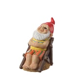 thumbnail of Gartenzwerg im Liegestuhl Dekofigur Gartenfigur Gnom H: 21cm Gartendeko