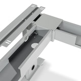 thumbnail of Secretária auxiliar para mesa secretária Rocada serie Metal 100x60 alumínio / cinza.