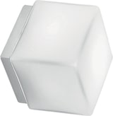 thumbnail of Dado Square Wand- oder Deckenleuchte aus mattweißem Metall mit satiniertem Opal-Triplex-Glasdiffusor, E27-Fassung, Maße 16 x 16 x 16,5 cm