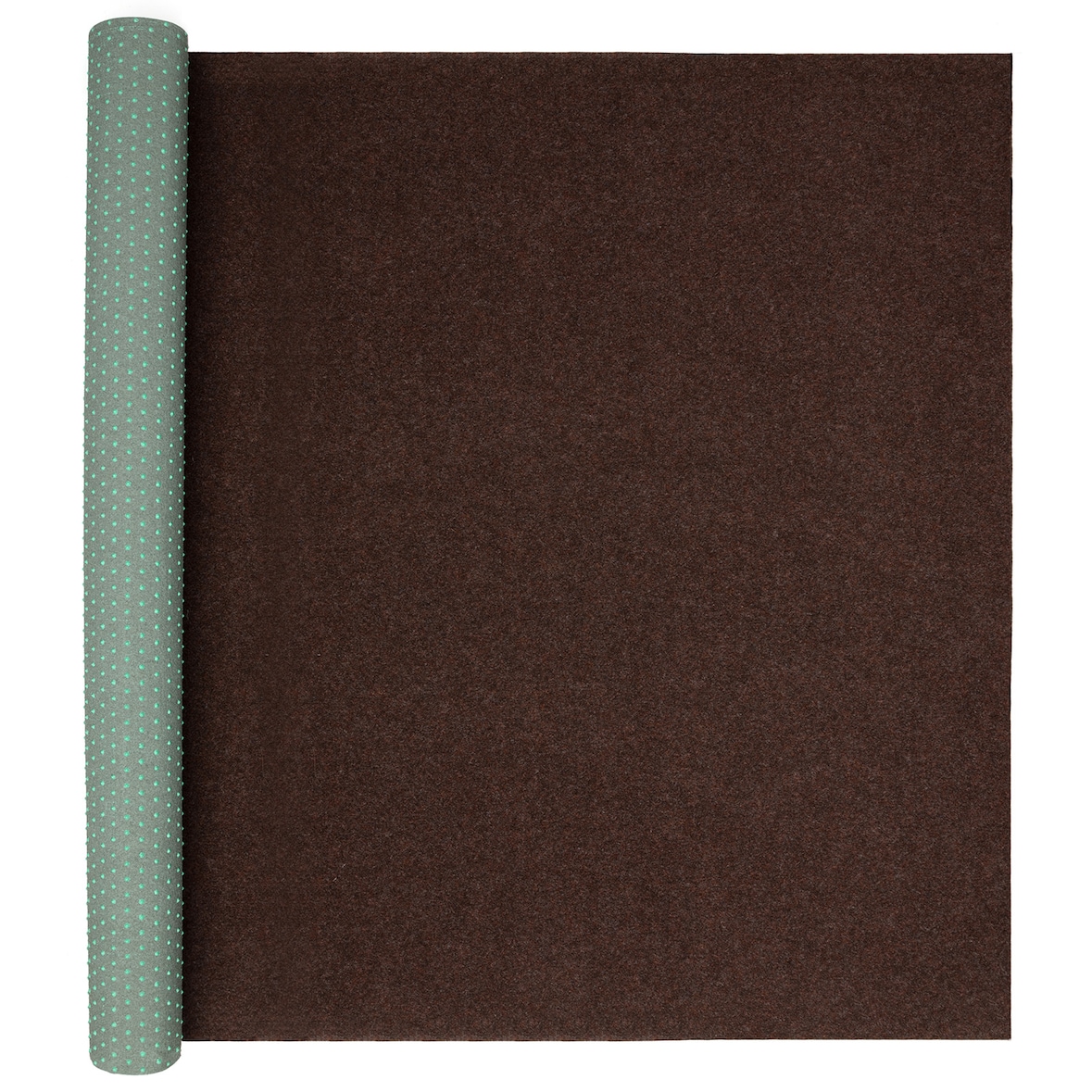 Rasenteppich 100 x 3000 cm Braun mit Noppen Kunstrasen Teppich Balkon Terrasse Outdoor