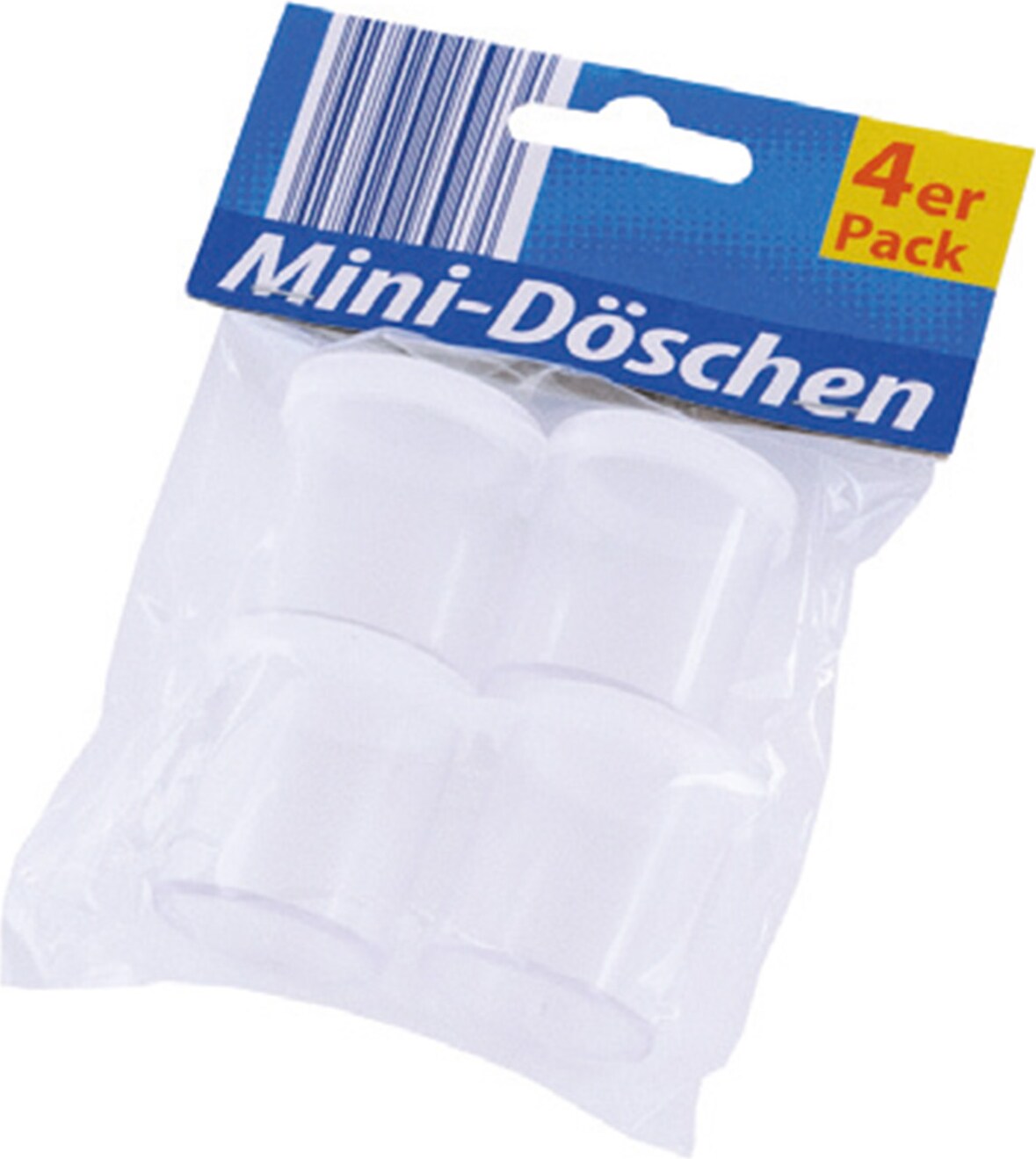 Mini-Döschen transparent 4er Pack - Kleine Aufbewahrungsbehälter für diverse Gegenstände