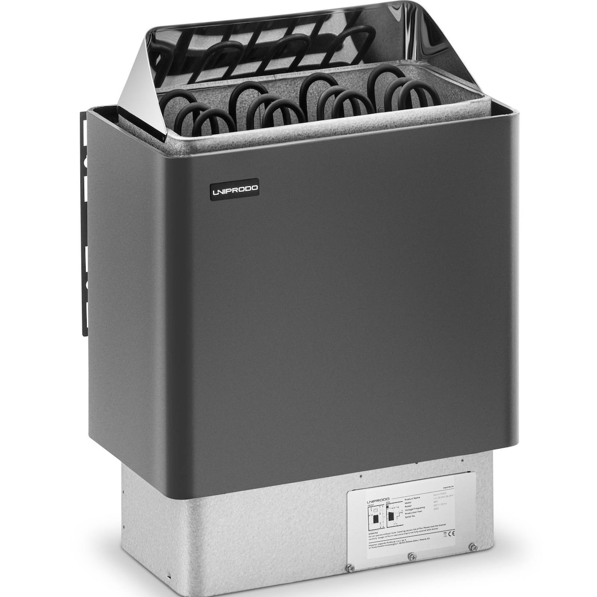 Uniprodo Aquecedor para sauna - elétrico - 6 kW