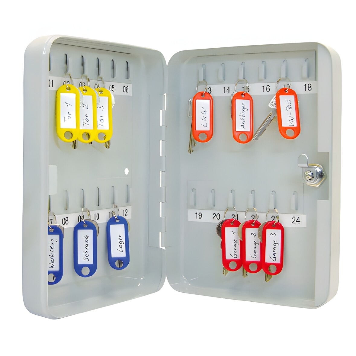 WEDO Schlüsselschrank 24er 18,0x6,0x25,0cm lgrau