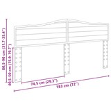 thumbnail of vidaXL Kopfteil Glänzend Weiß 180 cm Holzwerkstoff