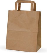 thumbnail of VASOMADRID S.L., Bolsa papel kraft, 28+17x29 cm, Caja de 250 uds, 70g, asa plana, ref. bpa00230