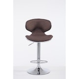 thumbnail of Banco de bar Las Vegas V2 em tecido marrom/cromo