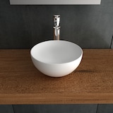 thumbnail of Alpenberger Rundes Waschbecken | Kleines Aufsatzwaschbecken für Badezimmer & Gäste-WC | Handwaschbecken Keramik mit Nano | Designkonzept für Bäder
