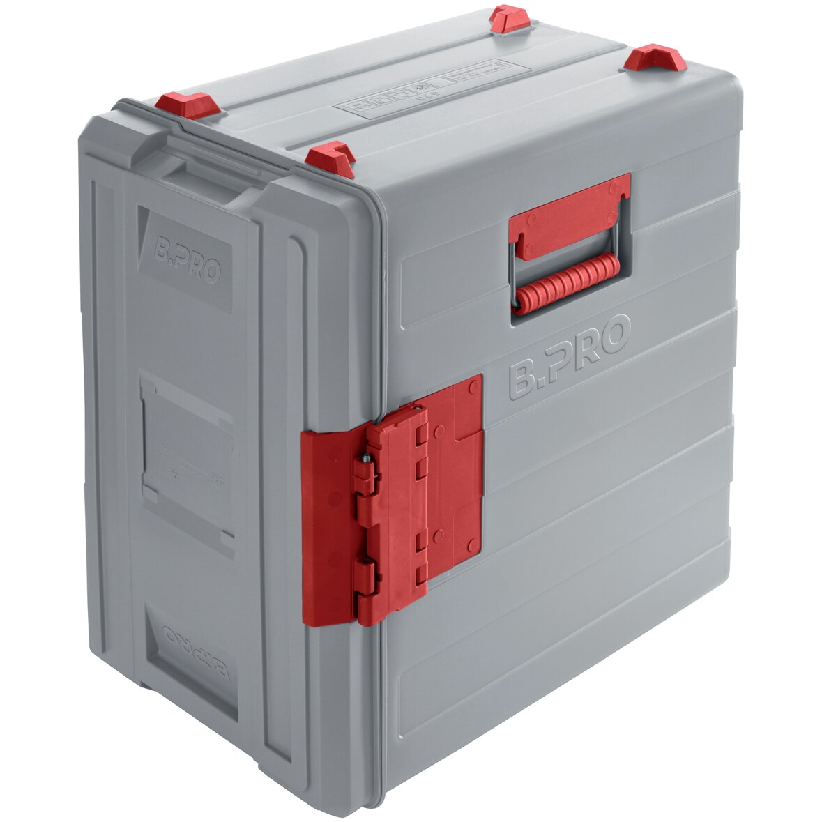 B.PRO BPT 620 KUF rot, B.PROTHERM, Speisentransportbehälter aus Kunststoff, mit Flügeltür