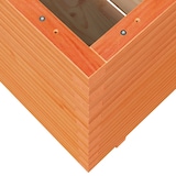 thumbnail of vidaXL Pflanzkübel Wachsbraun 70x70x72,5 cm Massivholz Kiefer