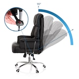 thumbnail of Silla de oficina / silla ejecutiva COMMANDER piel sintética negro hjh OFFICE