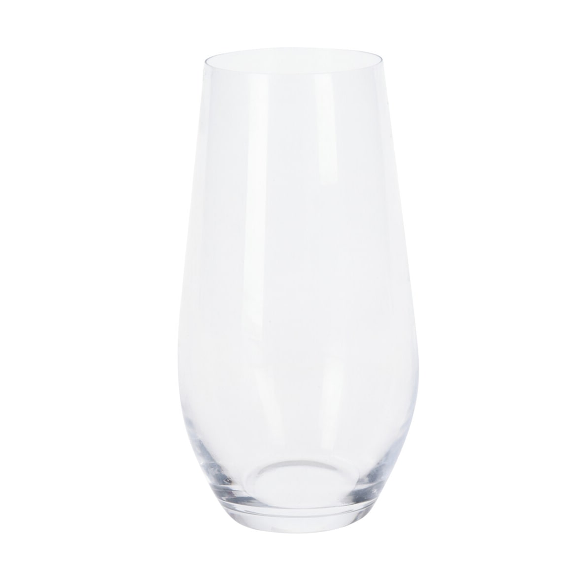 WellHome - 4er-Set Trinkgläser aus Klarglas (580 ml) mit geprägtem Streifendesign