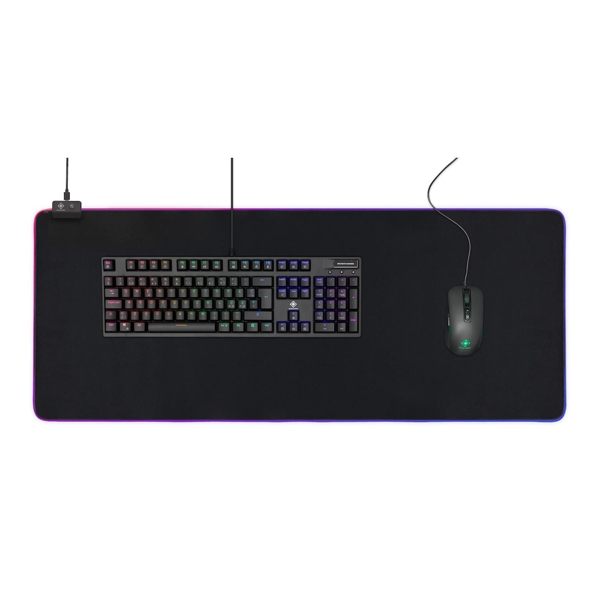 Extra Großes RGB Mauspad (900x360x4mm, 6 x RGB-Modi, 7 x Static-Modi)