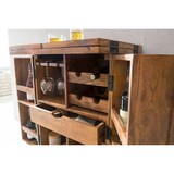 thumbnail of Hausbar Sheesham Massivholz 65x91x50 cm Weinbar ausklappbar, Kleine Bar modern, Barschrank mit Türen, Spirituosenschrank mit Aufbewahrung für