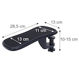 thumbnail of 2er-Set Armauflage HWC-N75, für Schreibtisch Arm-/Handgelenkstütze Handgelenkauflage Ablage ergonomisch verstellbar