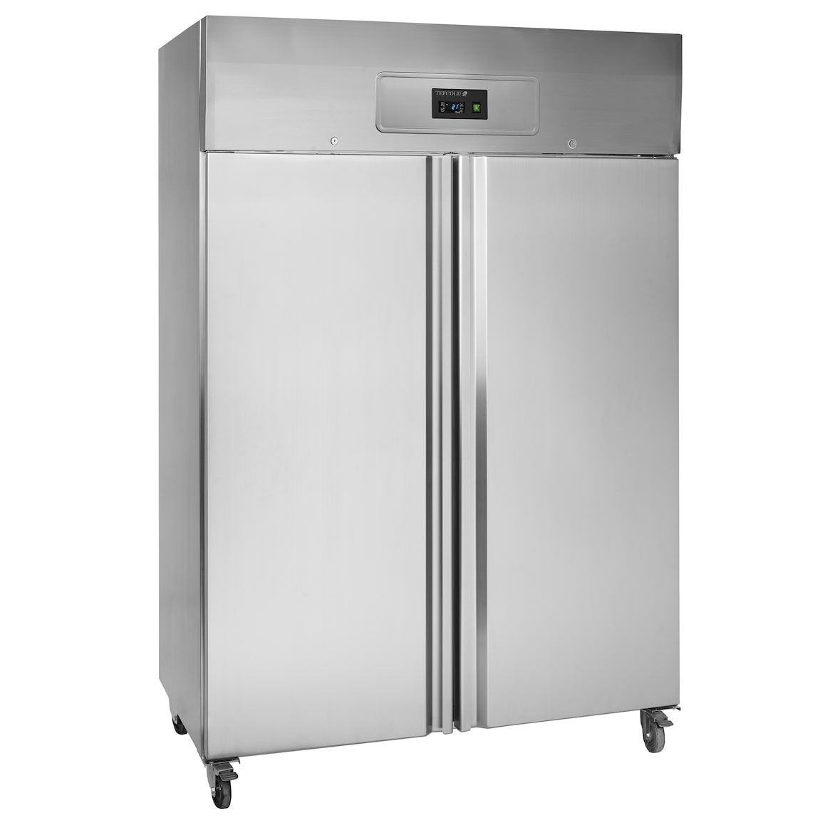 TEFCOLD Congelador vertical RF1010 TEFCOLD, acero y vidrio, refrigeración profesional, Acero inoxidable SS