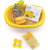 thumbnail of Porta amenities en forma de bañera de cerámica con diseño retro - Jabonera -  Color Amarillo - 19x12x9cm