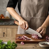 thumbnail of Hezhen - Koper Damascus Santoku 18 cm - X05C series - gemaakt van 37-laags koper damascus staal