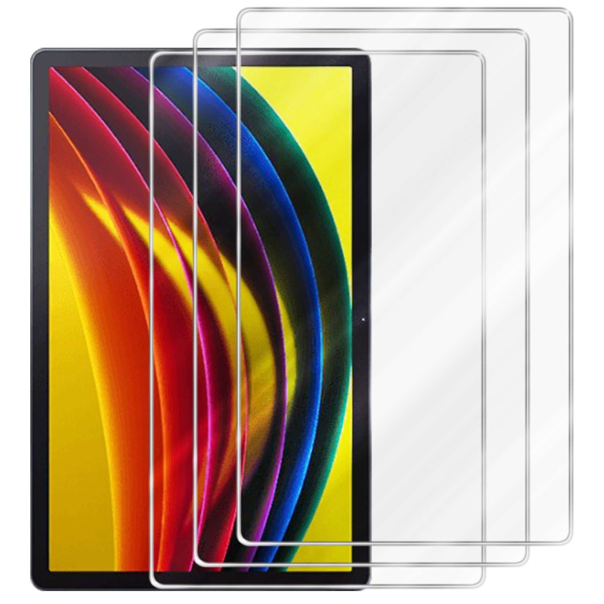 Cadorabo 3x Panzer Folie für Lenovo Tab P11 (11 Zoll) in Transparent Tablet Schutzfolie Tempered Display-Schutzglas