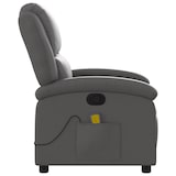 thumbnail of vidaXL Massagesessel Relaxsessel Echtleder Grau