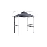 thumbnail of Tarrington House Barbecue paviljoen Maduro, staal/polyester, 1.53 x 2.41 m, met ventilatie, waterafstotend, donkergrijs