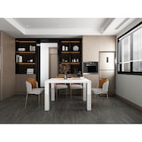 thumbnail of SalesFever eettafel uitschuifbaar | 120-240 x 80 cm | MDF wit hoogglans gelakt | B 120 x D 80 x H 76 cm