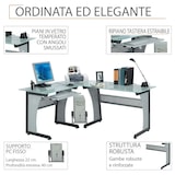 thumbnail of TAVOLO SCRIVANIA Computer Postazione Angolare PC Ufficio Mod. OFFICE by Yelloo