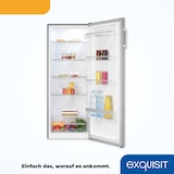 thumbnail of Exquisit Vollraumkühlschrank KS320-V-H-040D inoxlook | Nutzinhalt: 242 L | 5 Glasablagen | LED-Beleuchtung | Ohne Gefrierfach