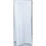 thumbnail of Textil Duschvorhang Weiss 120x230 cm mit Gardinenband und Haken Gardine Fenstervorhang