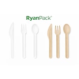 thumbnail of RyanPack Bagasse Gabel – Zuckerrohr – 156 mm – 1000 Stück