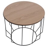 thumbnail of MCA 2er-Set Couchtisch HWC-P58, Beistelltisch Kaffeetisch Loungetisch, Industrial Metall Holz Eiche