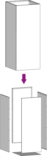 thumbnail of vidaXL Pflanzkübel Olivgrün 42x38x75 cm Stahl