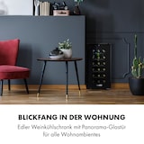 thumbnail of Klarstein Bellevin 18 Uno Weinkühlschrank 50 Liter 11-18 °C LED Touch SingleZone Schwarz