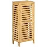 thumbnail of kleankin mueble auxiliar de baño de bambú armario de baño con estantes ajustables mueble de almacenaje para salón cocina antivuelco 30x19,9x70 cm