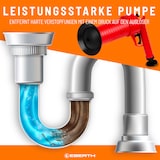 thumbnail of EBERTH Pressluft Rohrreiniger für Waschbecken, Toiletten, Duschen, mit 4 Aufsätzen (Ø 4,5-20 cm), gegen Verstopfungen