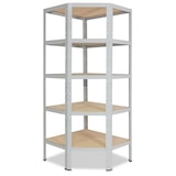 thumbnail of shelfplaza OFFICE 180x70x40 cm Eckregal in lichtgrau mit 5 Böden und 175 kg Traglast pro Boden