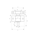 thumbnail of Loqueteau de fenêtre, laqué blanc - THIRARD