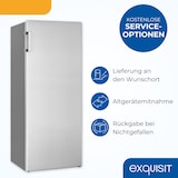 thumbnail of Exquisit Kühlschrank ohne Gefrierfach, 5 Ablagen, 242 Liter, Vollraumkühlschrank 143 cm hoch, KS5320-V-H-010E inoxlook