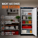 thumbnail of GastroHero Lagerkühlschrank ECO 600 Schwarz 562 Liter Umluftkühlung 0 bis +8 °C automatische Abtauung Gewerbe Kühlschrank