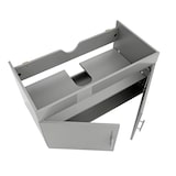 thumbnail of Waschbeckenunterschrank HWC-D16, Waschtischunterschrank Waschtisch Unterschrank Badmöbel, hochglanz 90cm ~ grau