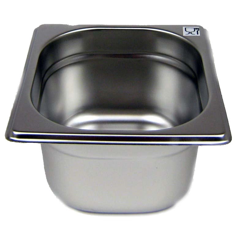 GN 1/6 Gastronormbehälter GN-Behälter Edelstahl 1,6 Liter Tiefe 100mm