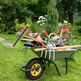 thumbnail of Relaxdays Schubkarrenrad 3.50-6, Vollgummi, Kunststofffelge, Ersatzrad Schubkarre, pannensicher, 100 kg, schwarz/gelb