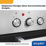 thumbnail of Exquisit Herd-Set EHE185-HBZ-020-Set inox | Energieeffizienzklasse A | 75 l Garraum | Glaskeramik Kochfeld | Herd-Set 60 cm