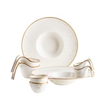 thumbnail of MÄSER Gourmetset 8-tlg. WEISS mit braunen Punkten, postsicher, Serie PINTAR